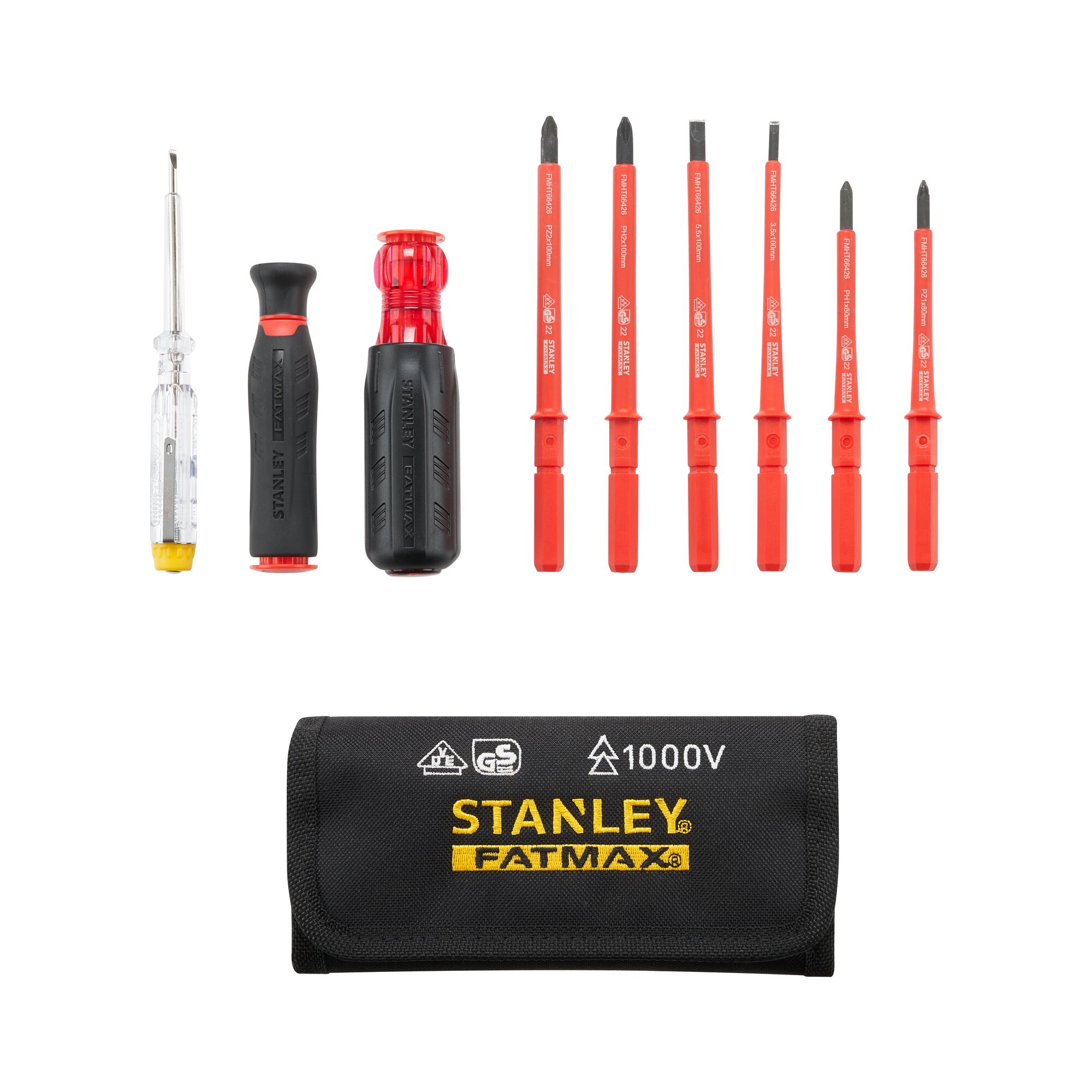 Stanley multi-puntas aislado 1000v - 10 piezas