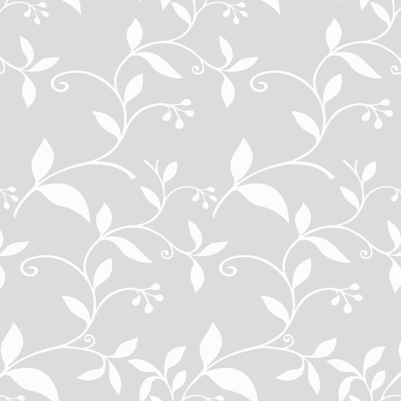 Papel pintado floral elegante gris 60cm por 300cm