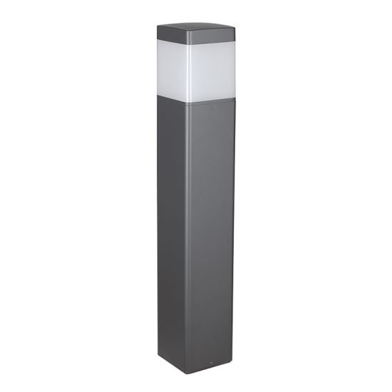 Mantra baliza exterior E27 ip65 chicago rectangular gris