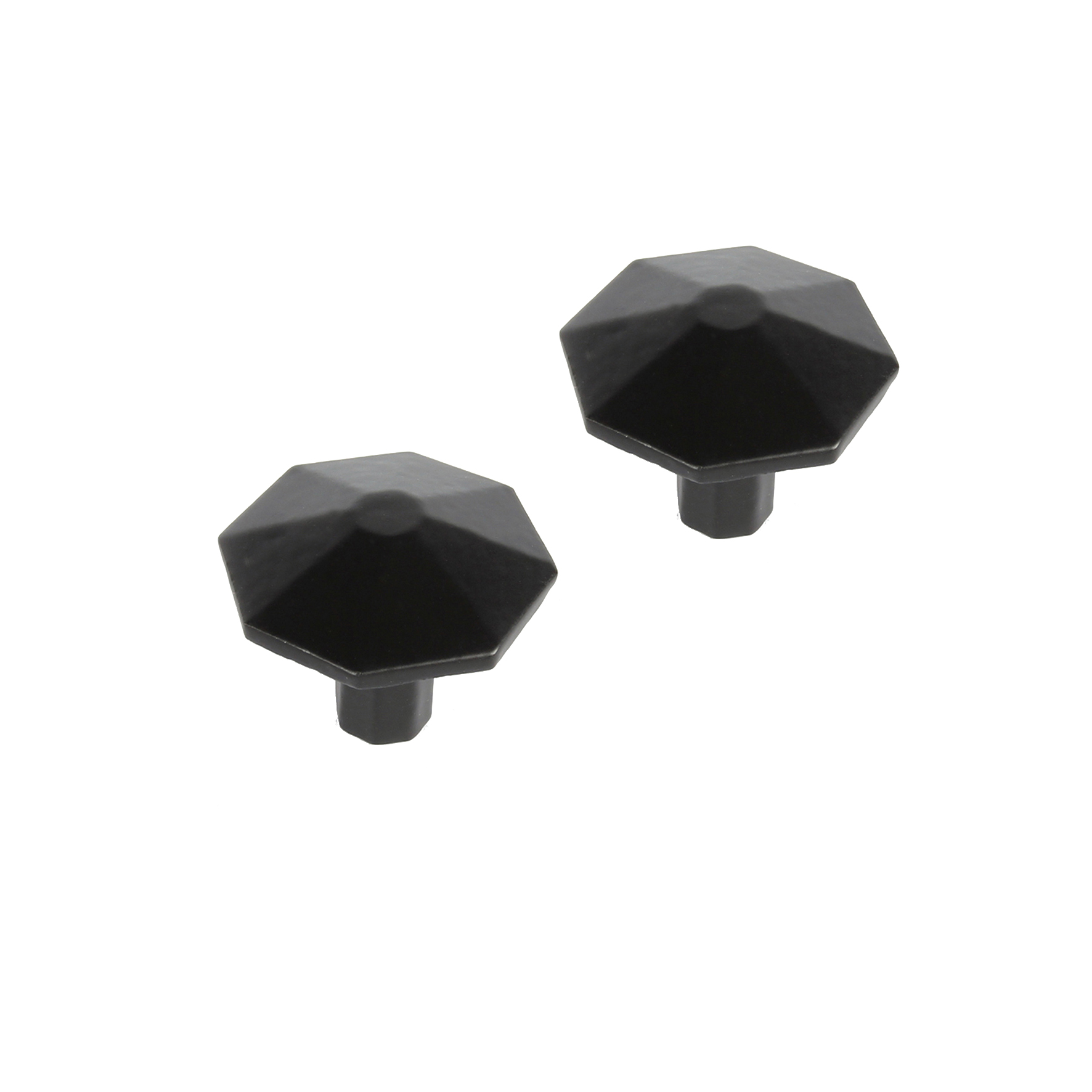 Pomo para mueble rei 2428 | 35x35x28 mm | negro mate | 2 uds. | zamak