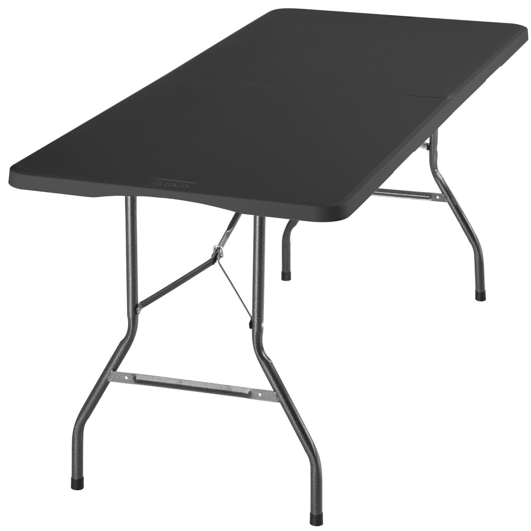 Tectake mesa de camping plegable, asa, carga 120 kg, 180x70x74cm, antracita