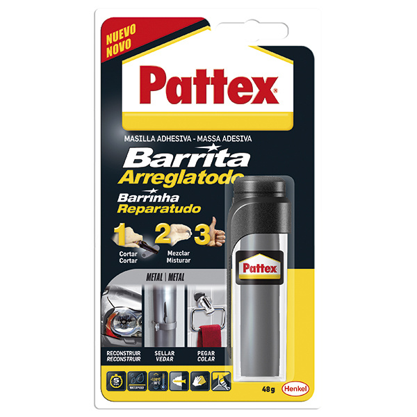 Barrita arreglatodo especial metal pattex 48 g