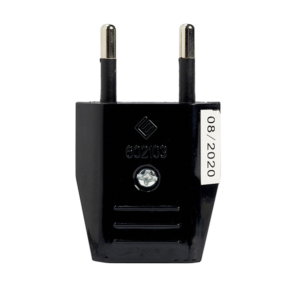 Clavija 10a 250v negra