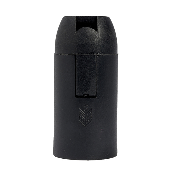 Portalamparas e14 liso negro