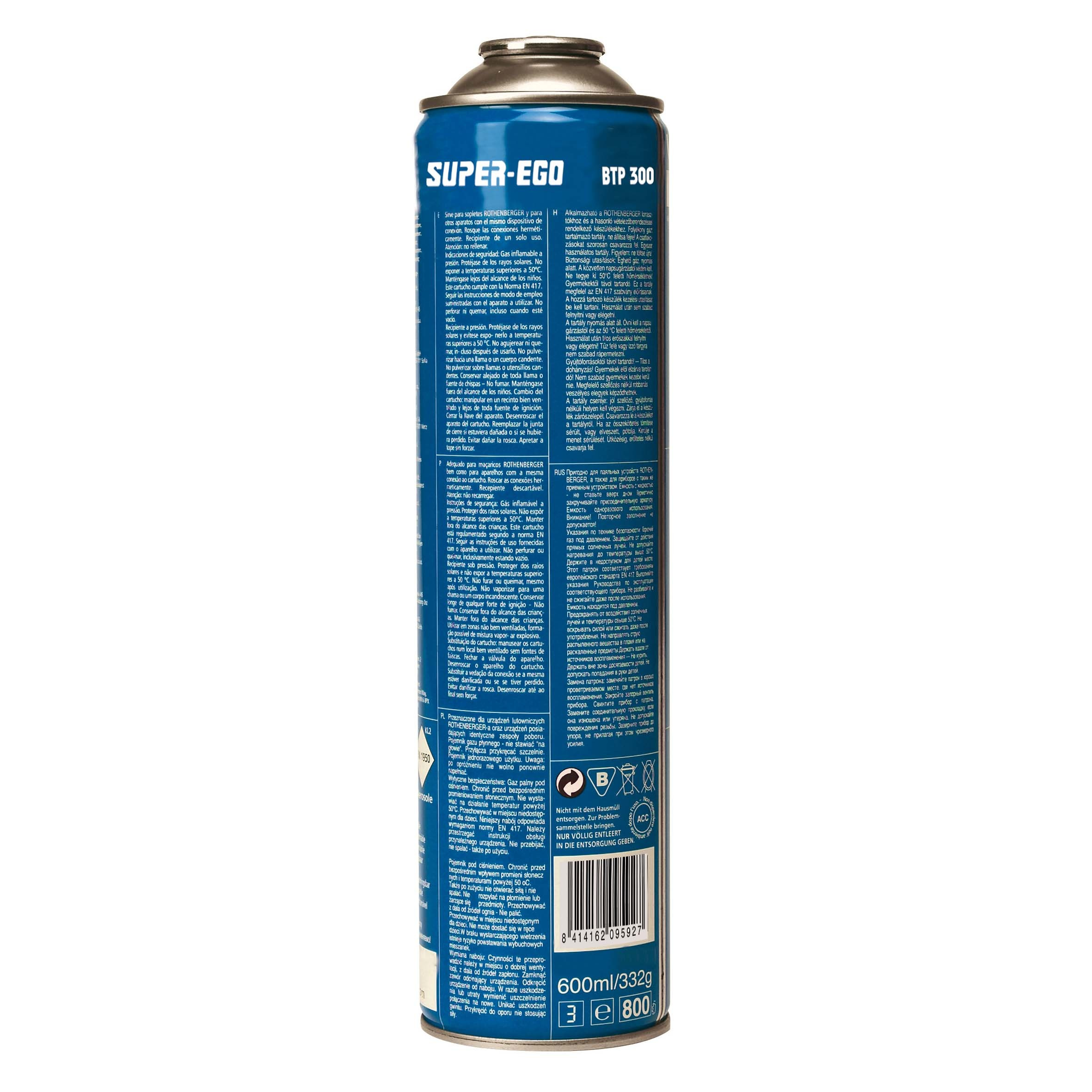 Botella multigas 600 ml super ego