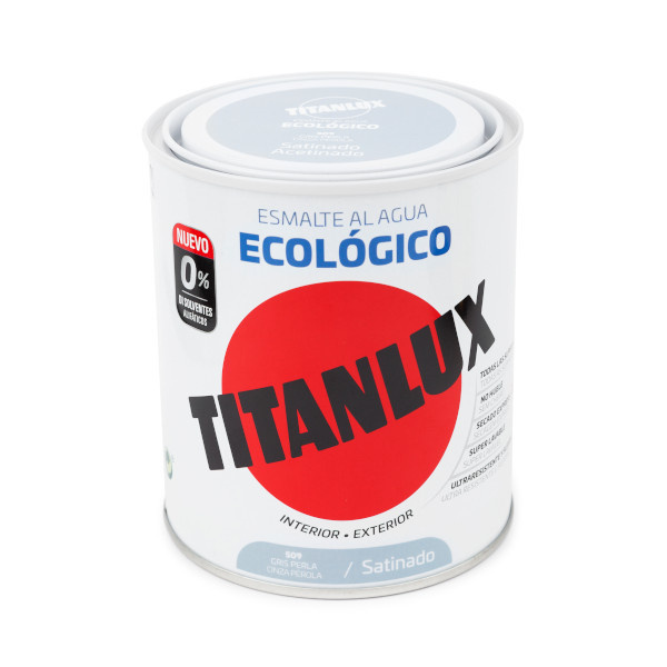 Esmalte titanlux ecológico satinado gris perla 750ml