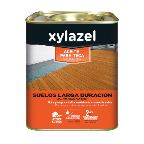 Aceite teca suelos larga duración incoloro xylazel 750 ml