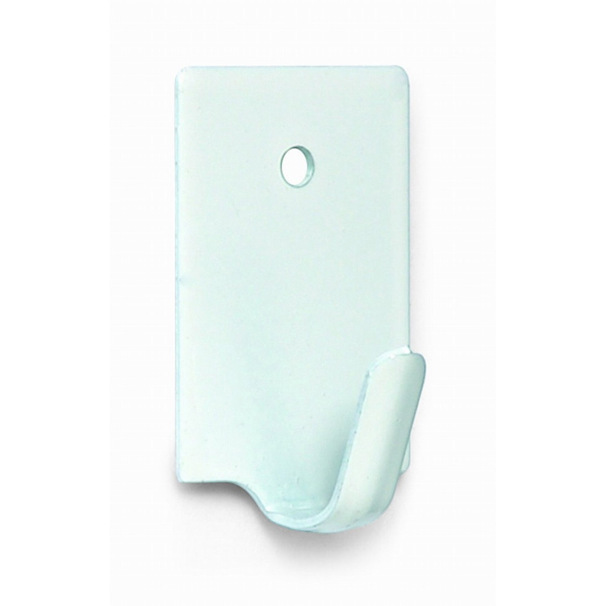 Percha adhesiva mini blanca 4 uds