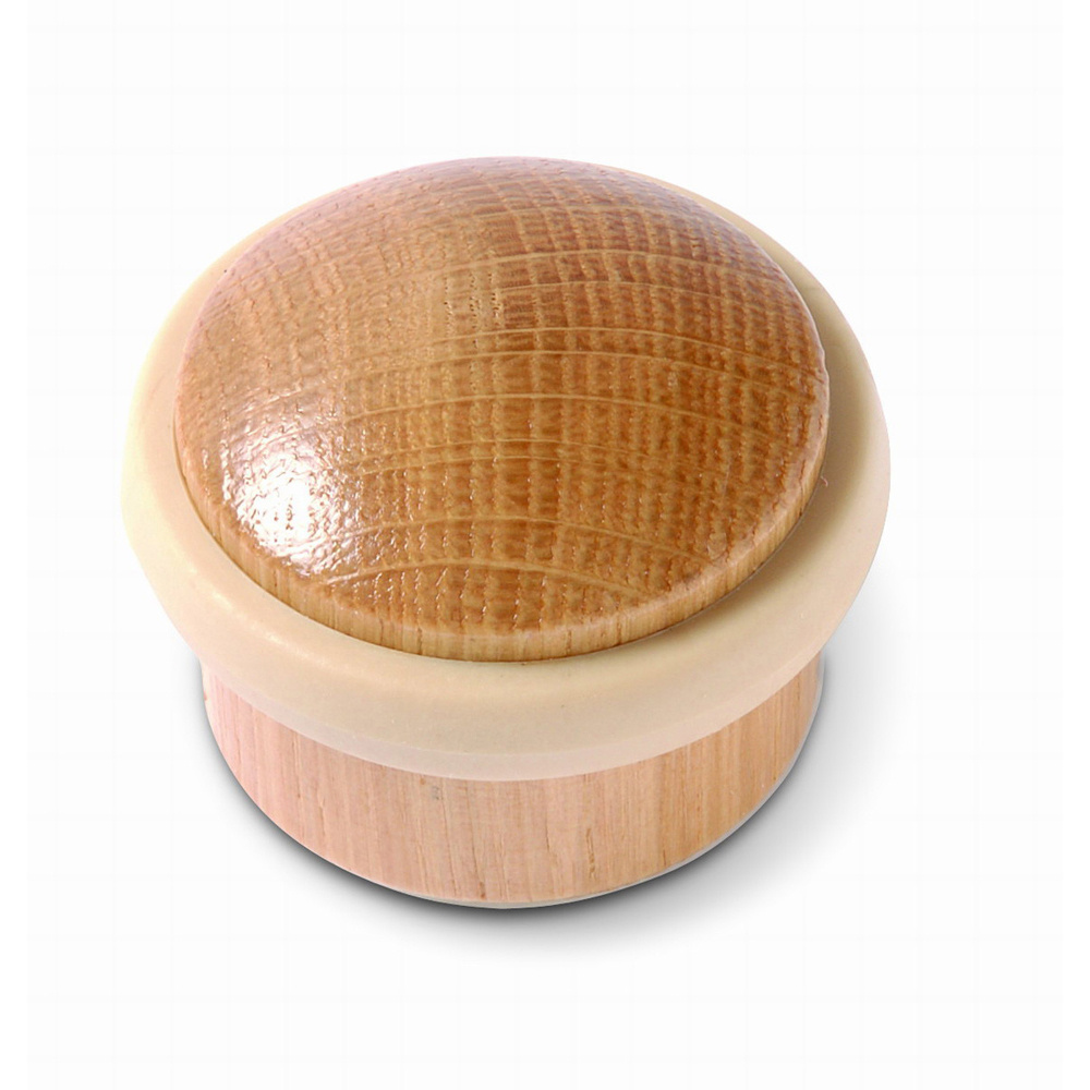 Tope cilíndrico adhesivo madera roble