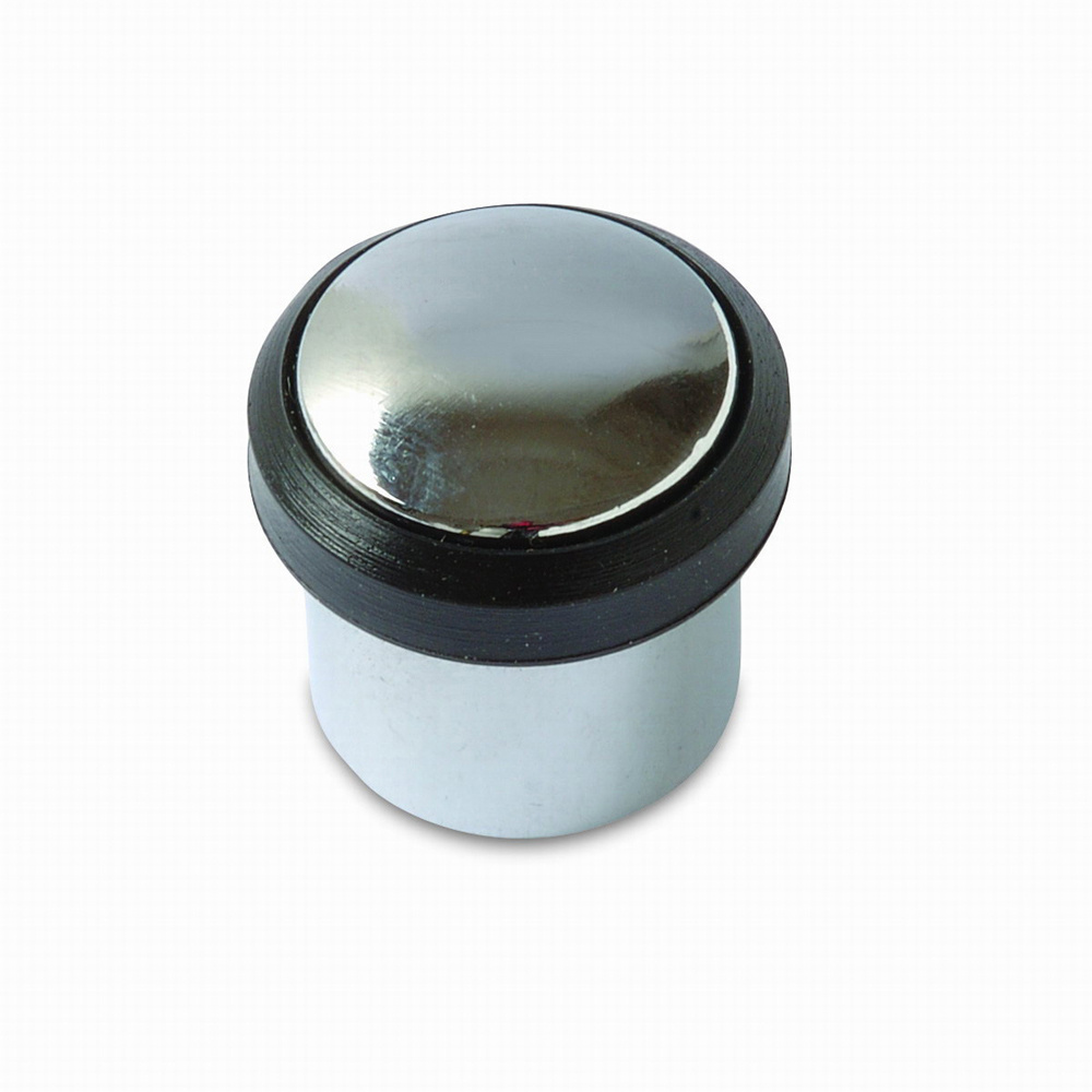 Tope cilíndrico con tornillo invisible cromado