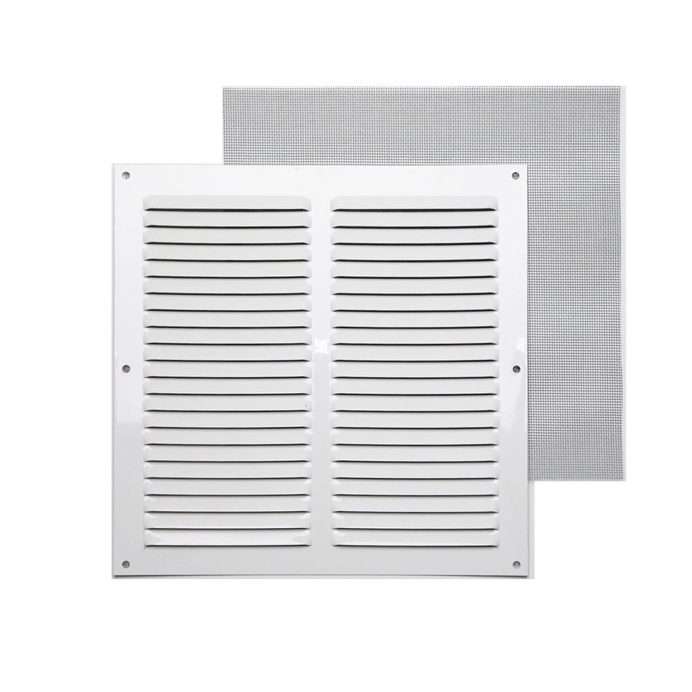 Rejilla c/ mosquitera blanca 25 x 25 cm