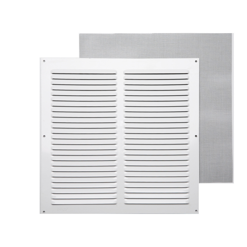Rejilla c/ mosquitera blanca 30x30 cm