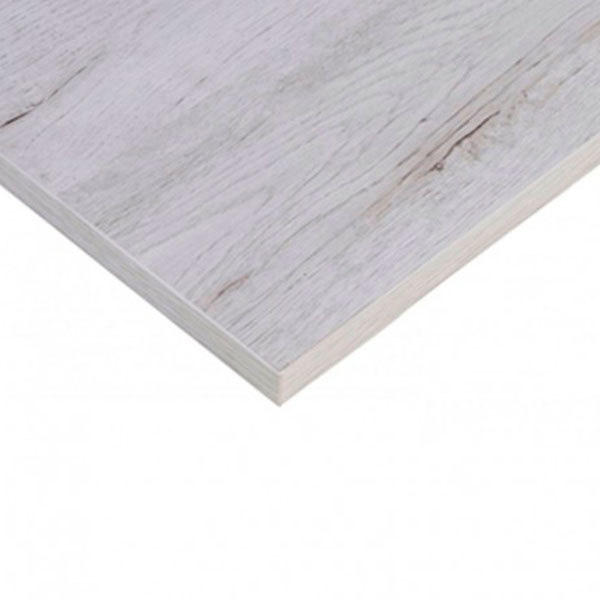 Tablero de melamina roble gris 2 cantos 244 x 59,5 x 1,6 cm