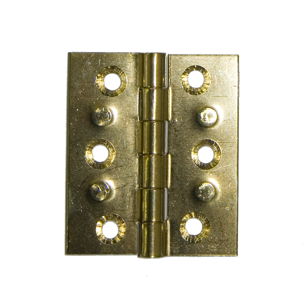 Pack 2 bisagras estrecha latón 50 x 20 mm