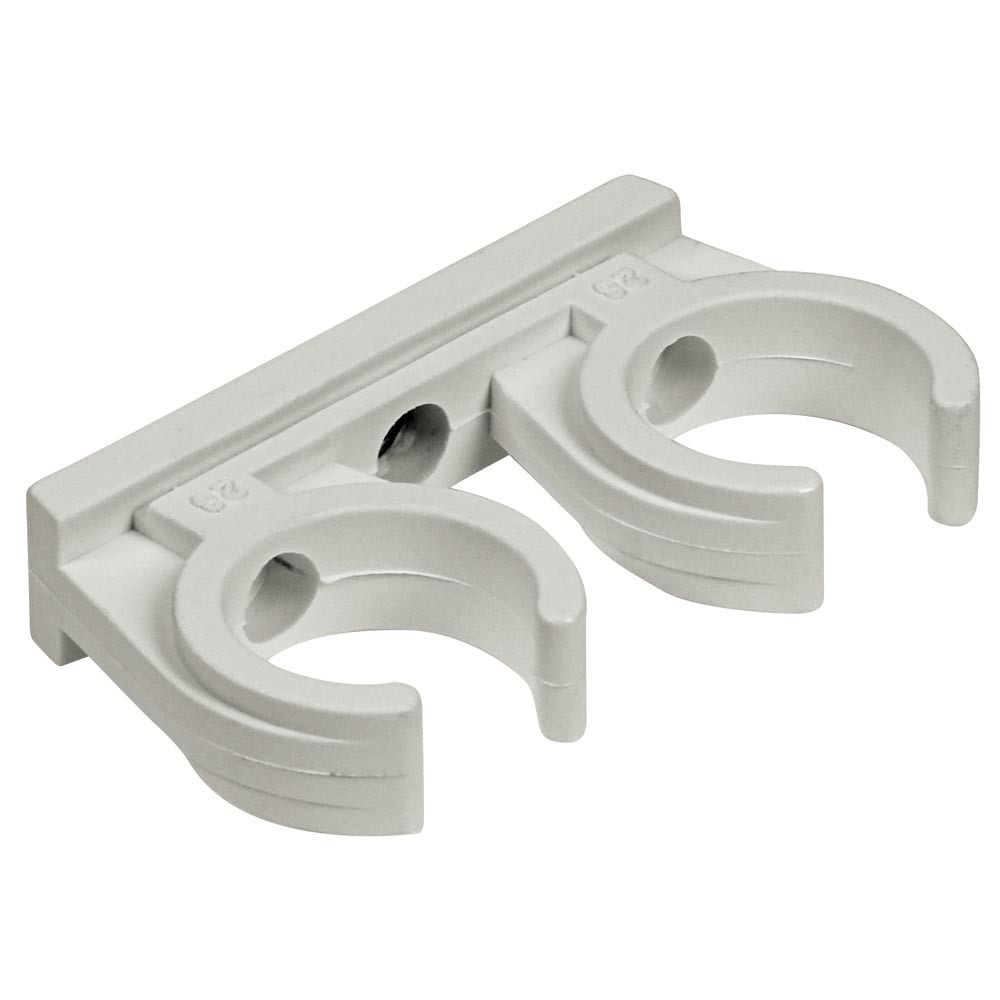 Abrazadera nylon doble 22 mm