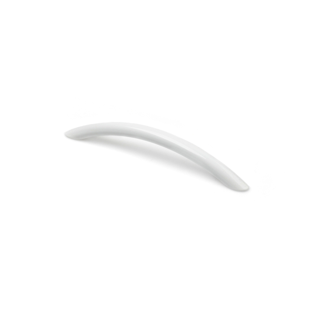 Tirador curvo zamak blanco 128 mm