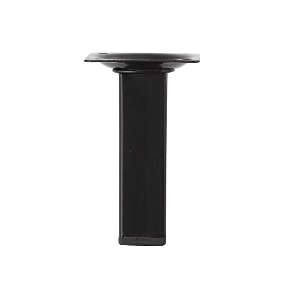 Pata cuadrada 30 x 30 mm 15 cm negra