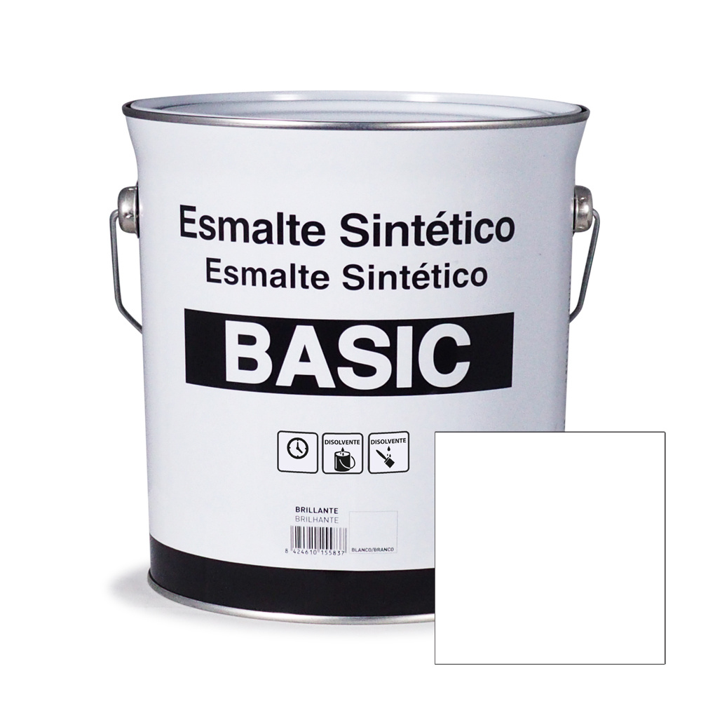 Esmalte sintético blanco brillante basic 4 l