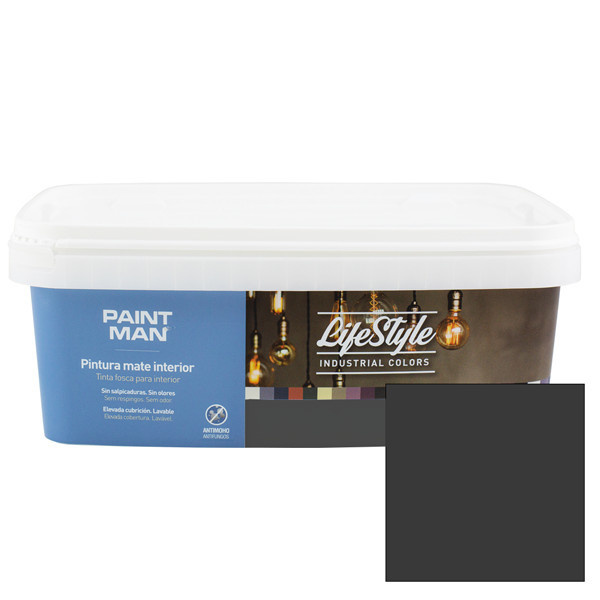 Pintura interior paintman lifestyle industrial negro 2,5l