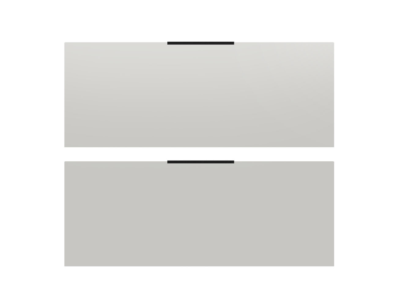 Frente cocina PREMIUM Gris Nube Brillo 35 x 90 cm