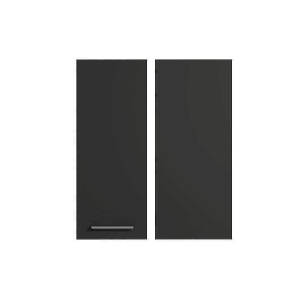 Puerta rinconero bajo cocina LUXURY antracita Brillo 70 x 30 cm