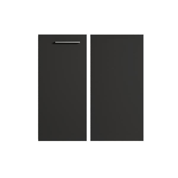Puerta rinconero bajo cocina LUXURY antracita Brillo 70 x 35 cm