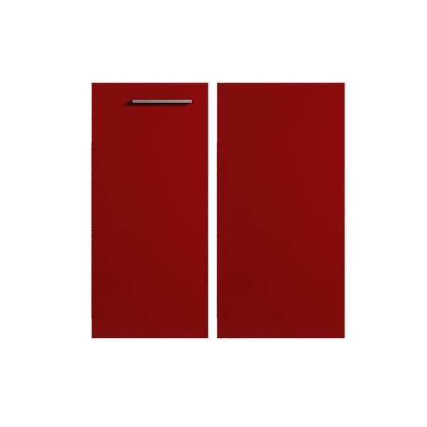 Puerta rinconero bajo cocina LUXURY rojo Brillo 70 x 35 cm