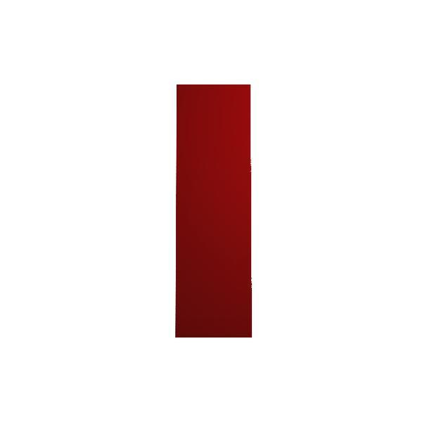 Panel lateral Luxury rojo brillo 200 x 59