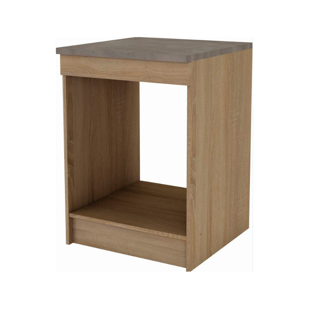Mueble bajo para horno noa roble 60 cm