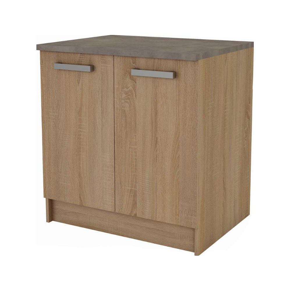 Mueble bajo para fregadero noa roble 80 cm