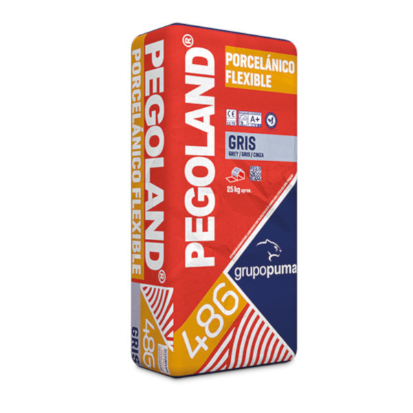 Cemento cola pegoland porcelánico flexible gris 25 kg