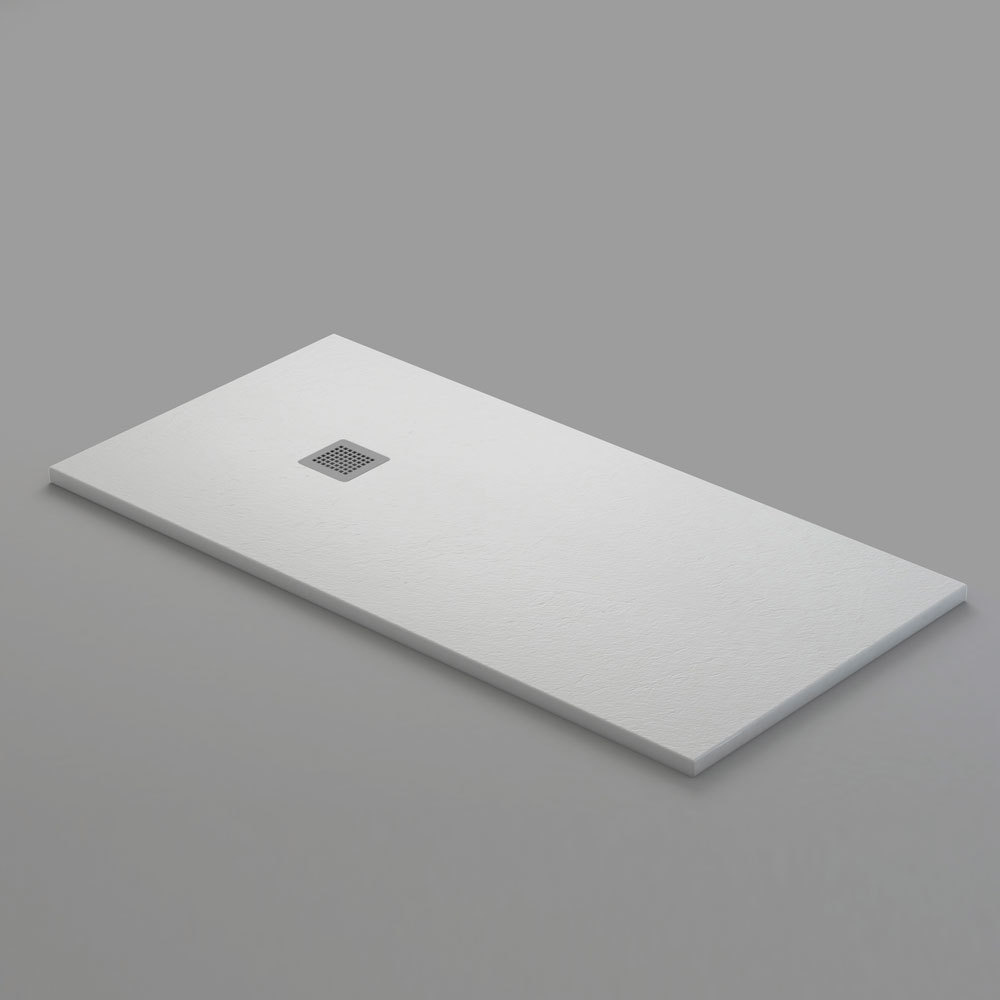 Plato de ducha mineral aligerado gel coat blanco 70x100 cm