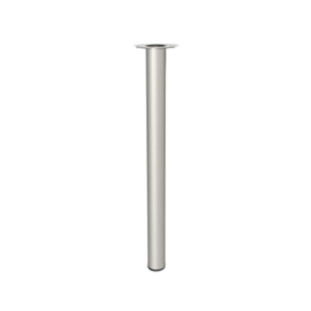 Kit 4 patas redondas plateadas 60 x 710 mm