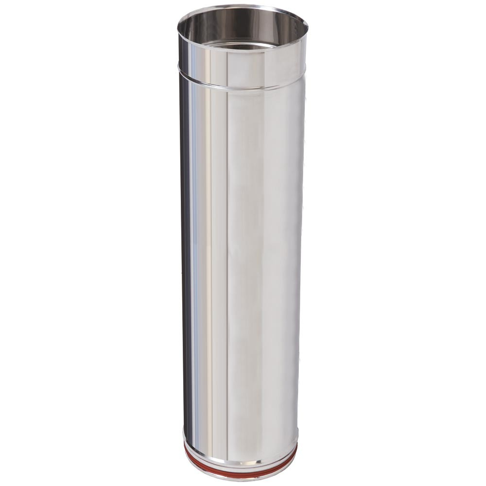 Tubo inox 1 metro ø 125 mm