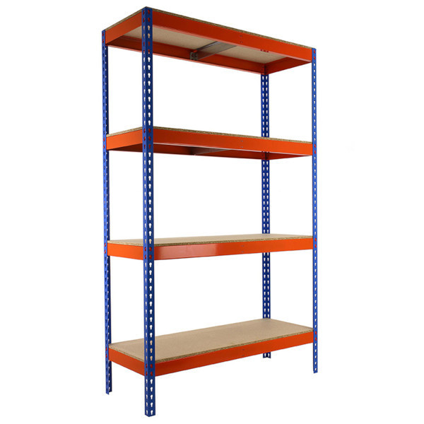Estantería metálica sin tornillos Bricoforte 200x120x45cm 1500kg sin tornillos