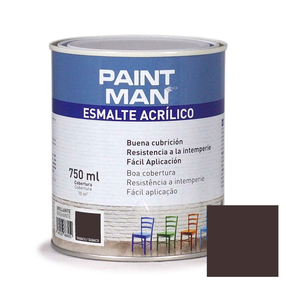 Esmalte acrílico paintman brillante tabaco 750 ml
