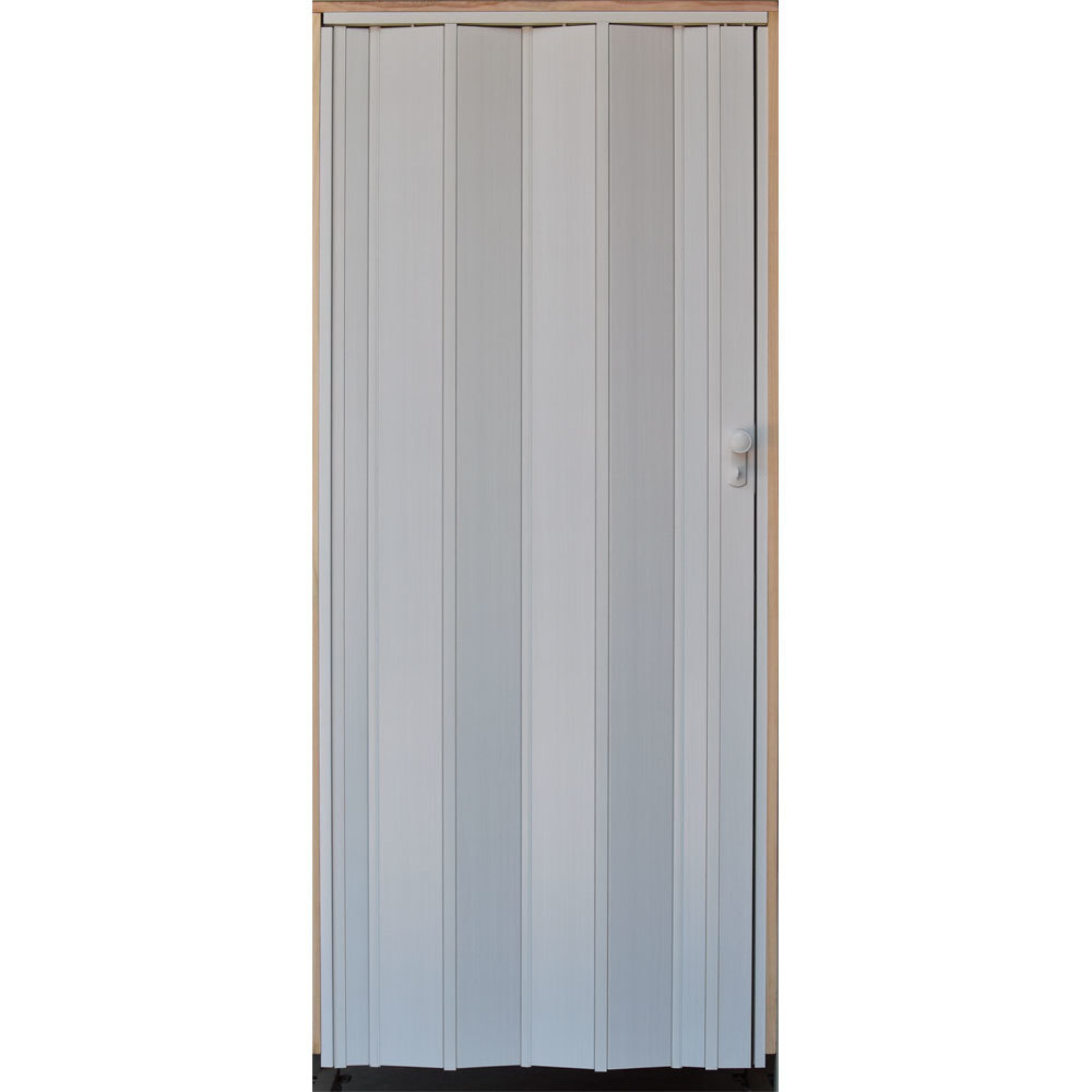 Puerta de Interior plegable de pvc imitación madera blanca