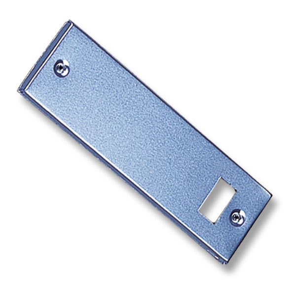 Placa de acero inoxidable para recogedor de persiana 22 x 6,5 cm