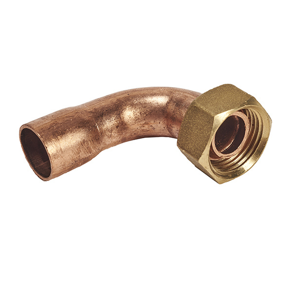 Racor curvo Ø16x3/8" 2 piezas