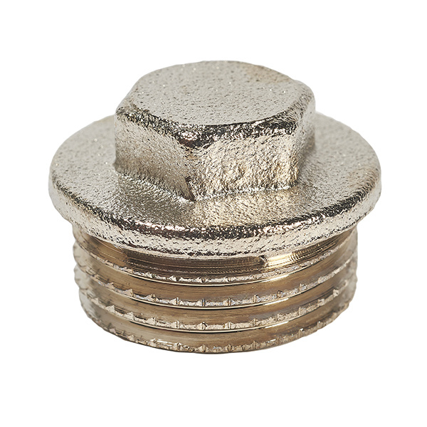Tapón latón m 1/2" cromado
