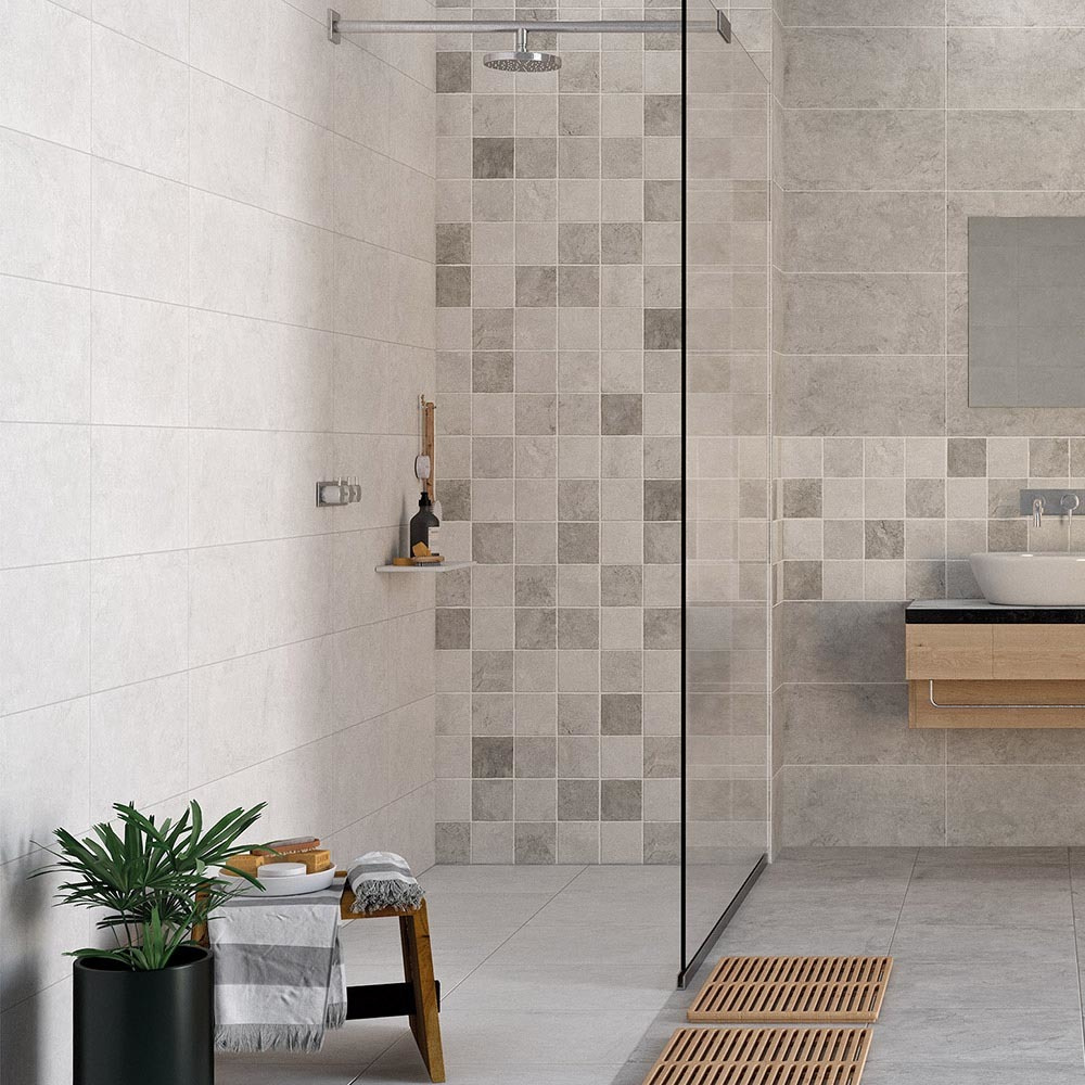 Azulejo bayaz gris