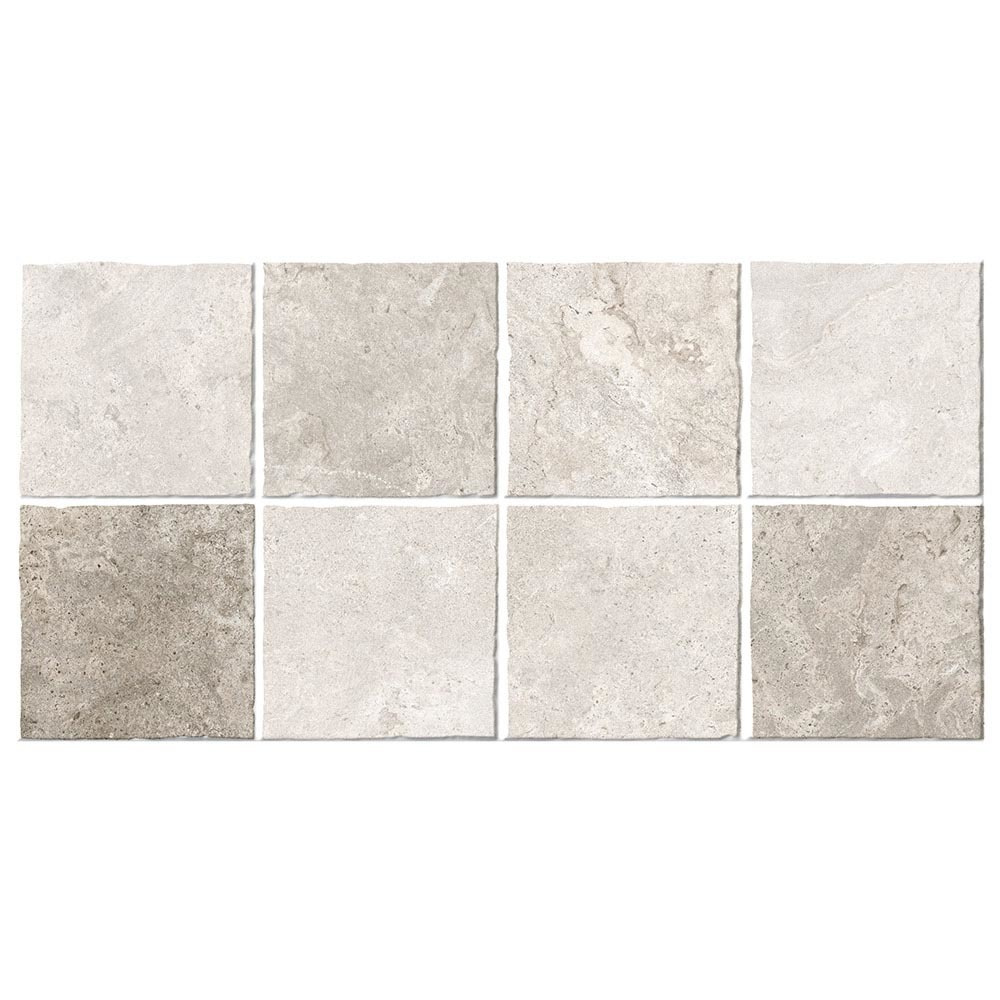 Azulejo bayaz mosaico gris