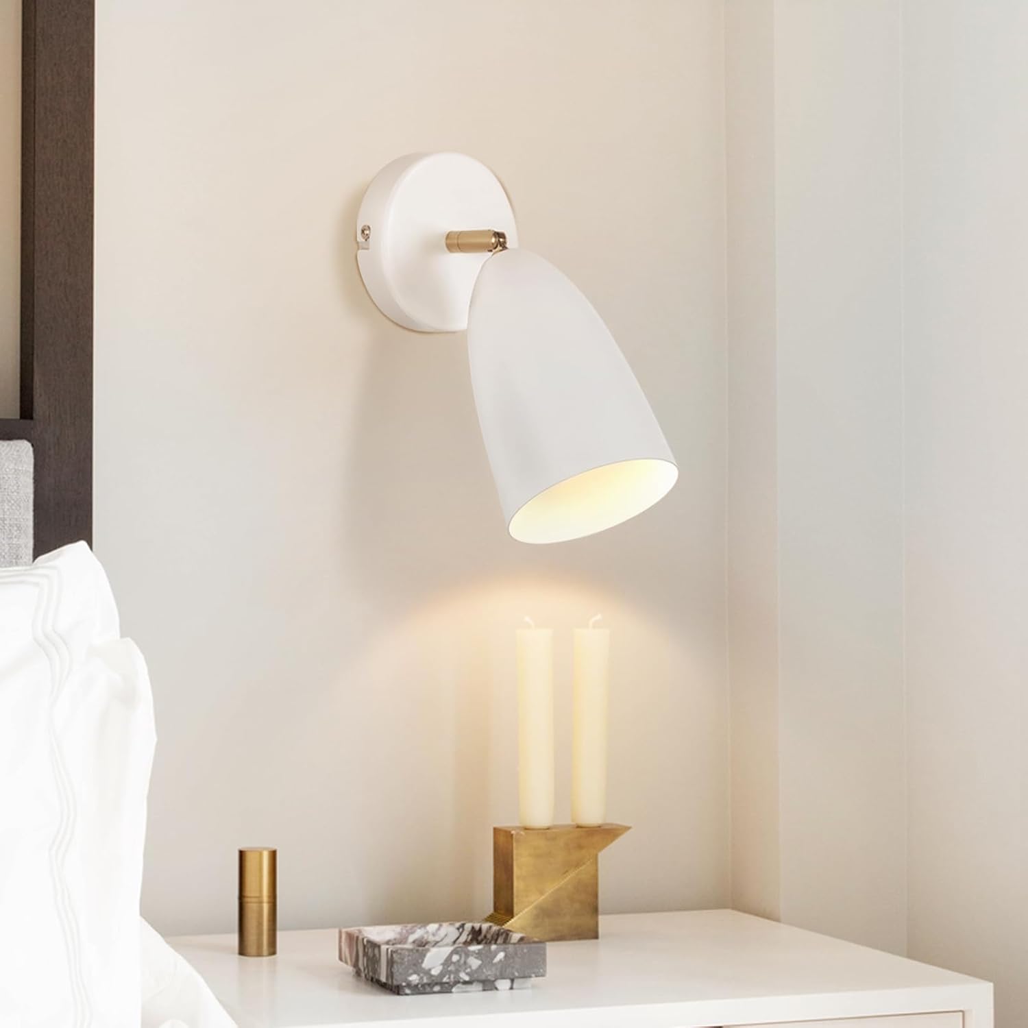 Nettlife aplique pared gu10 blanco 10x10