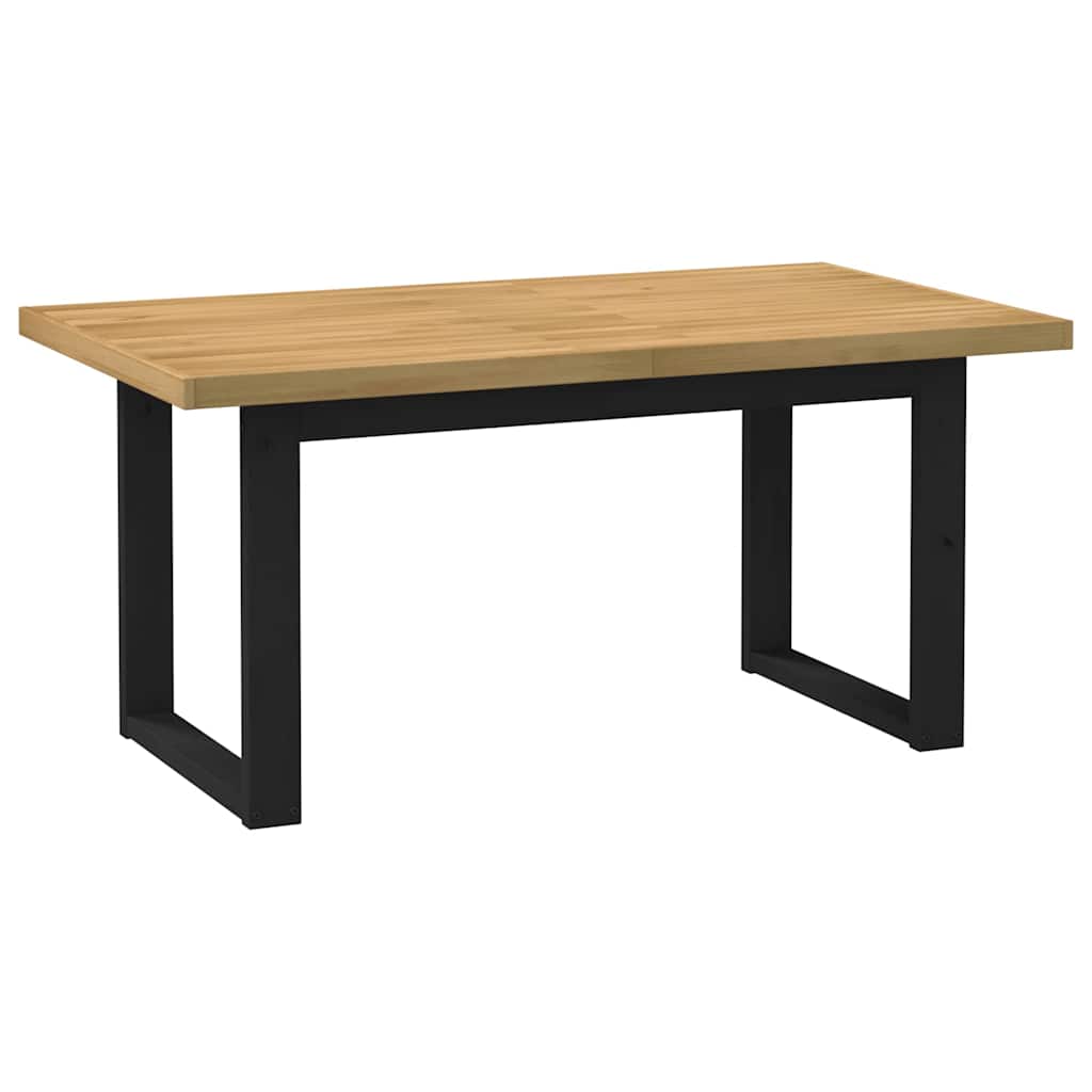 Mesa comedor noain patas forma u madera maciza pino 160x90x75cm oif845042