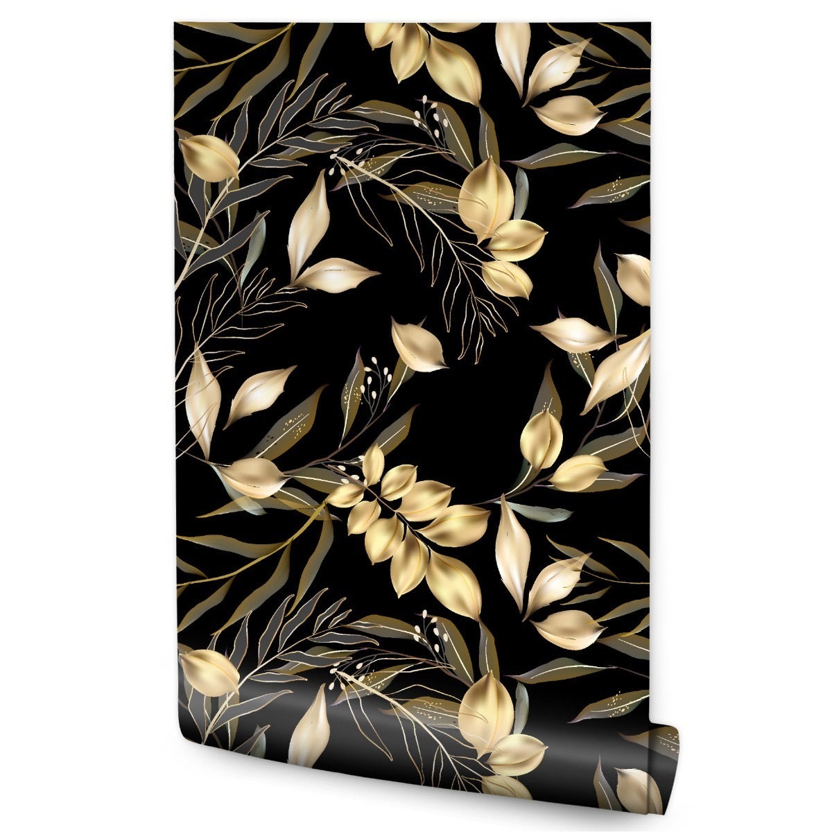 Papel Pintado Para Dormitorio Con Hojas Tropicales Naturaleza 53cm x 10m
