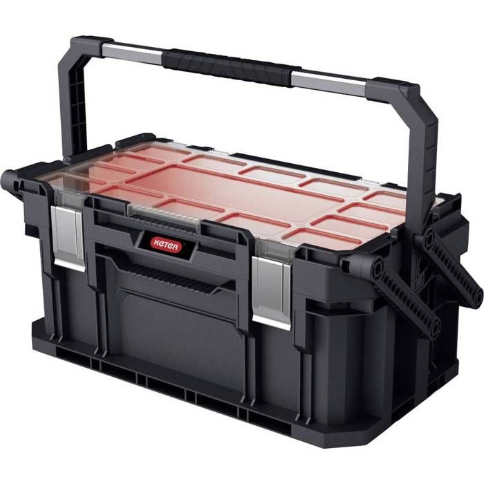 Caja de herramientas - keter - connect cantilever 22 - negro - plástico - p
