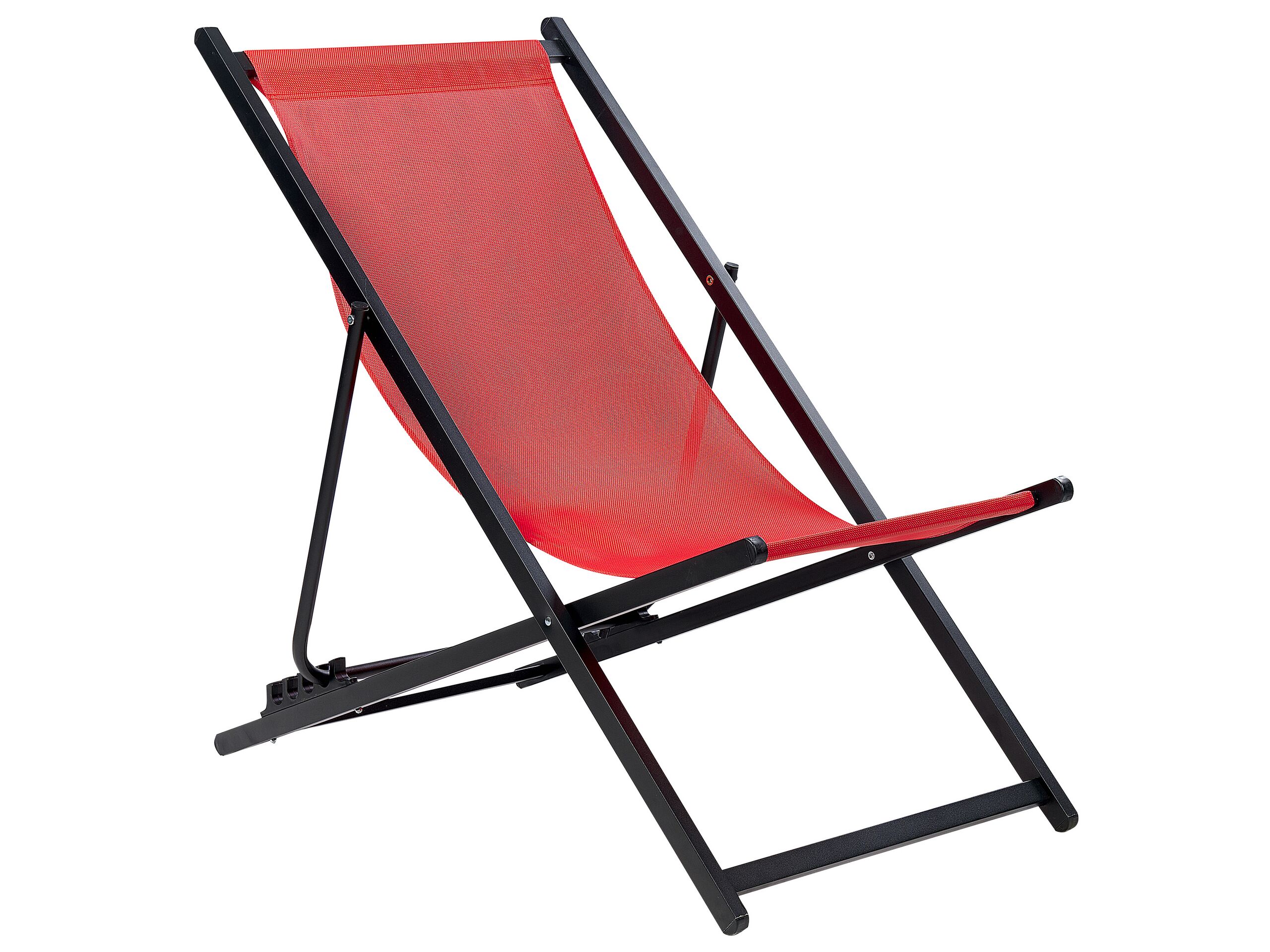 Hamaca plegable locri ii metal rojo