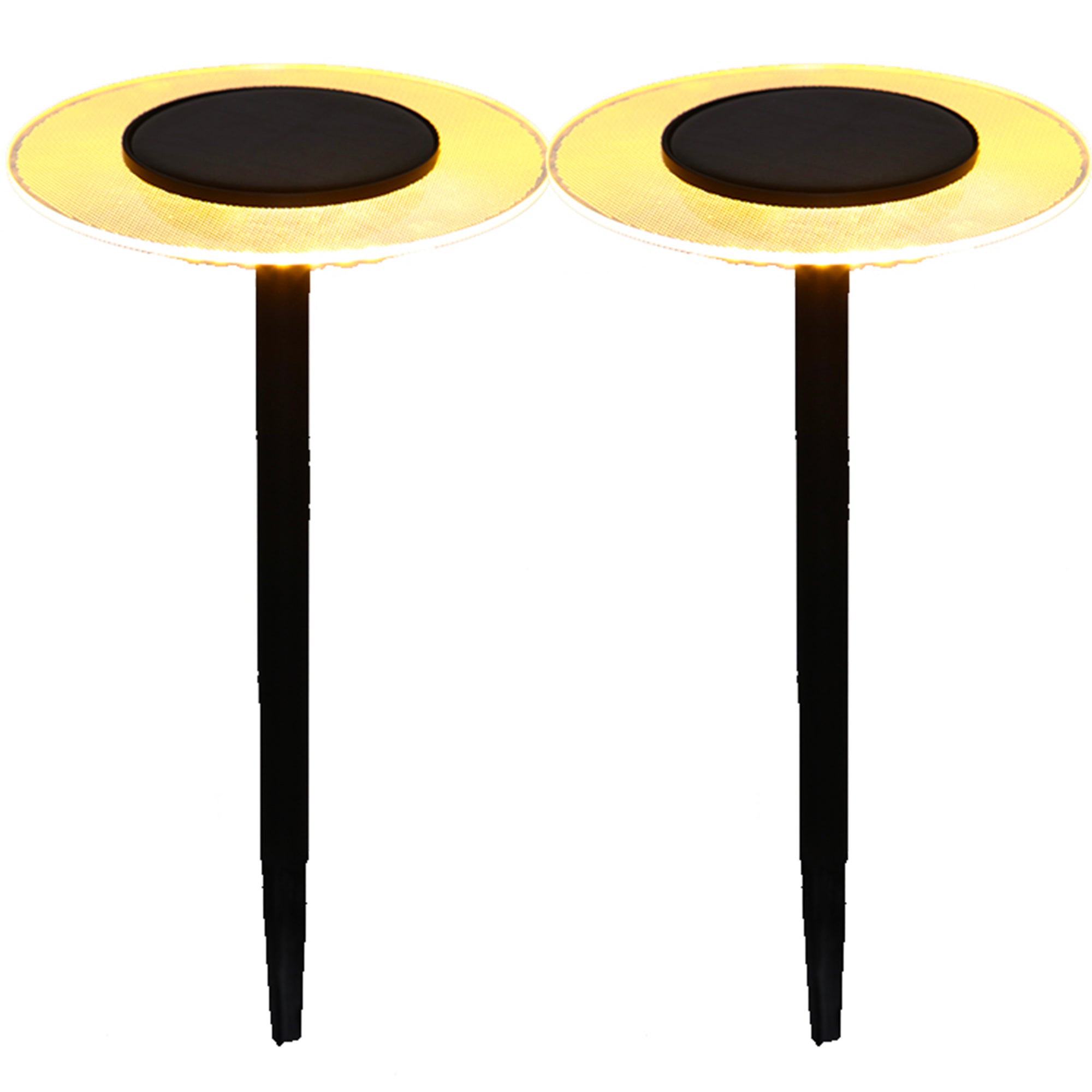 Juego de 2 luces solares con estaca h35cm ufo