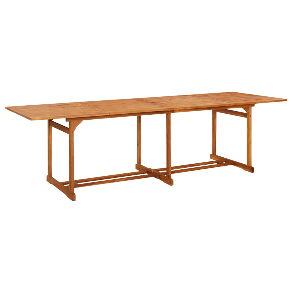 vidaXL mesa de comedor jardín 280x90x75 cm madera maciza de acacia