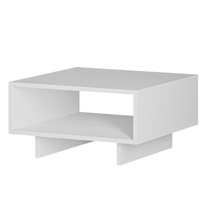 Mesa centro auxiliar multifunción blanco 32x60x60 cm